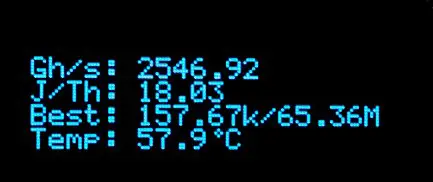 Screen 1 — Mining Summary
