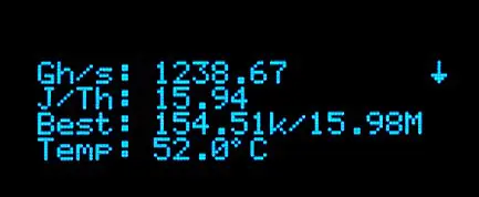 Screen 1 — Mining Summary
